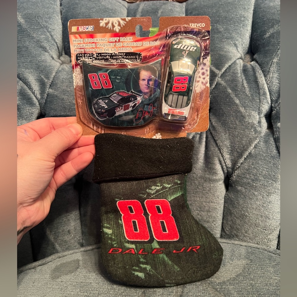 NASCAR Dale Earnhardt jr #88 Christmas Stocking and Magnets Gift Pack NWT